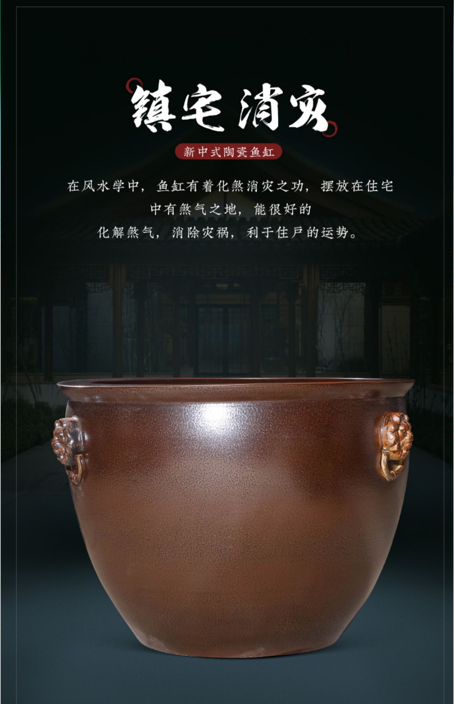 Jingdezhen ceramic aquarium large tank sitting room is suing garden water lily basin bowl LianHe cylinder extra large size large