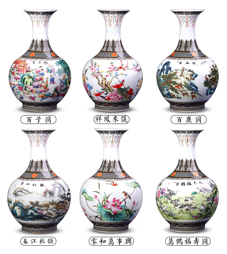 Jingdezhen ceramics vase furnishing articles sitting room flower arranging the ancient philosophers figure TV ark, of Chinese style household decorative arts and crafts