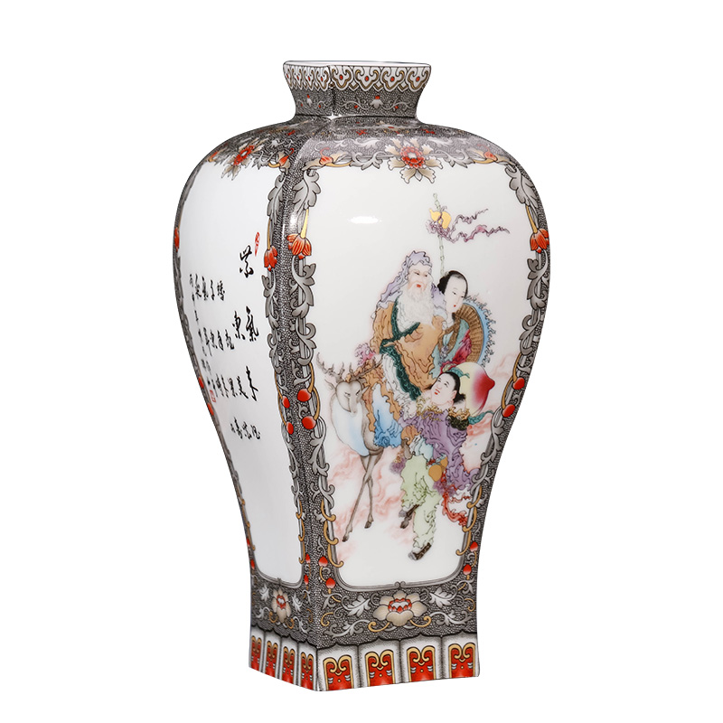 Jingdezhen ceramics Chinese vases, flower arranging is archaize furniture furnishing articles, the sitting room porch wine decorative arts and crafts