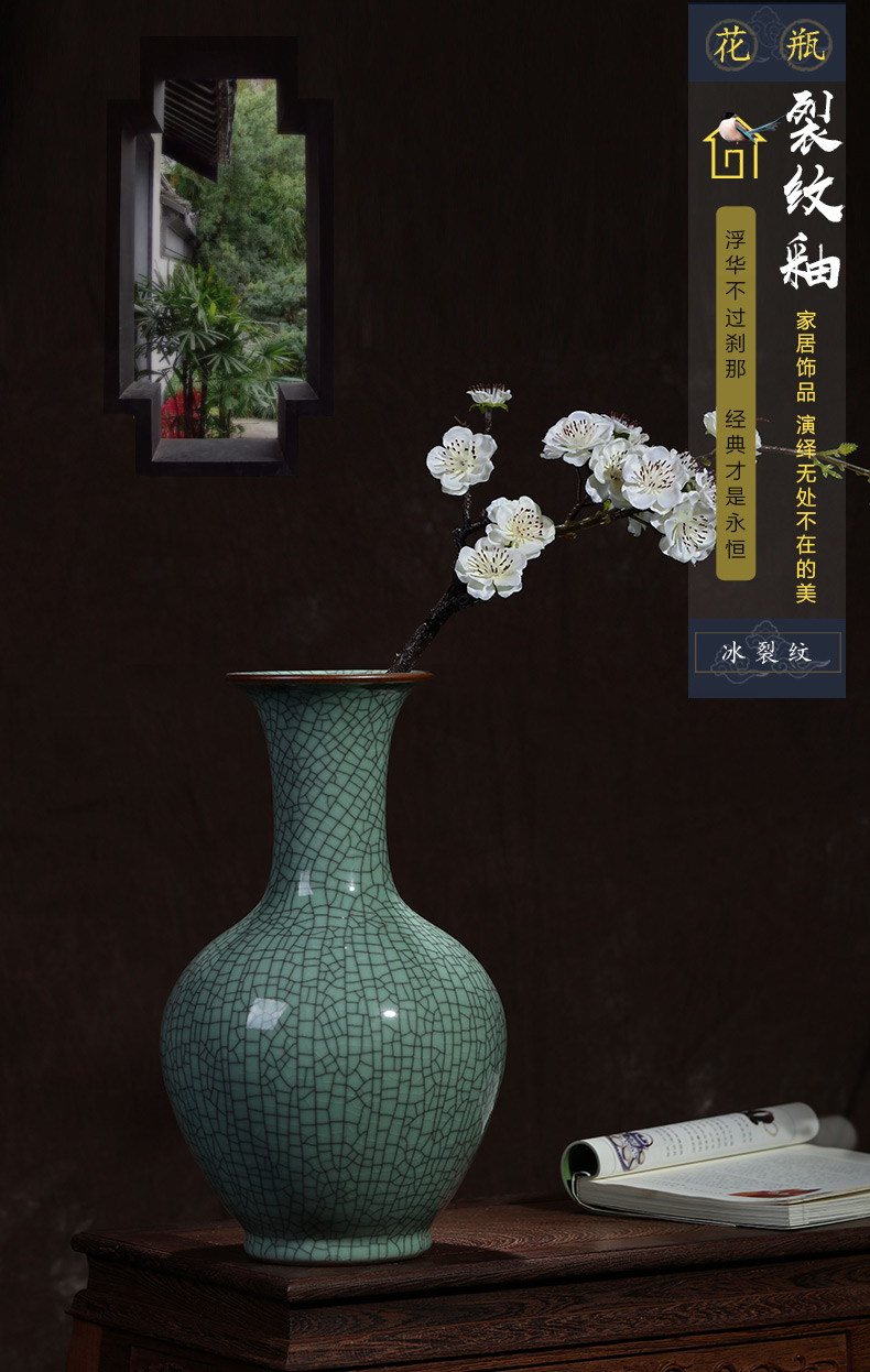 Chinese style of the ancients of jingdezhen ceramics up vase furnishing articles sitting room flower arranging rich ancient frame household decorative arts and crafts