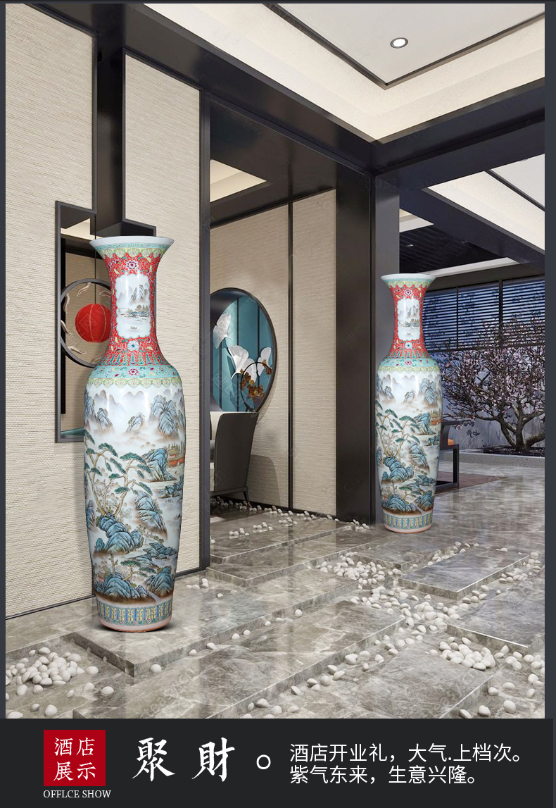 Jingdezhen hand - made ceramics of large vases, new Chinese style household large high place a super - large ornament