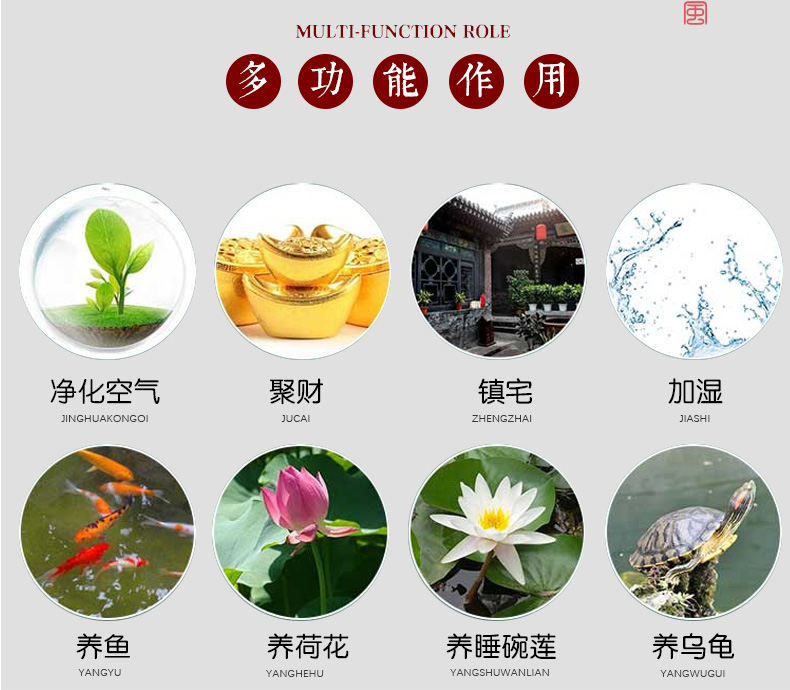 Archaize flowerpot of blue and white porcelain of jingdezhen ceramics raised water lily lotus tank yard of cycas potted extra large