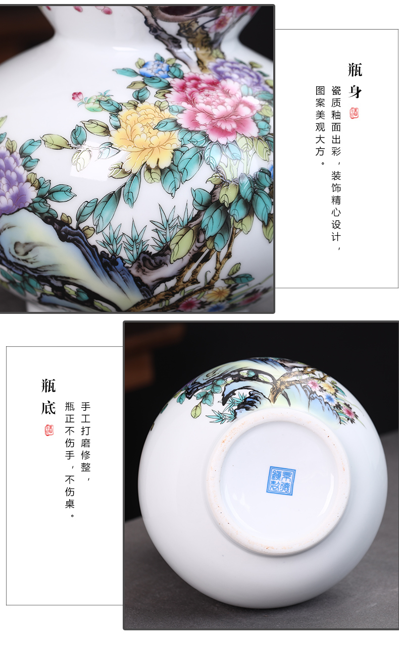 Hu jun archaize of jingdezhen classical move 10 jins to ceramic bottle wine jar empty wine bottle gourd furnishing articles