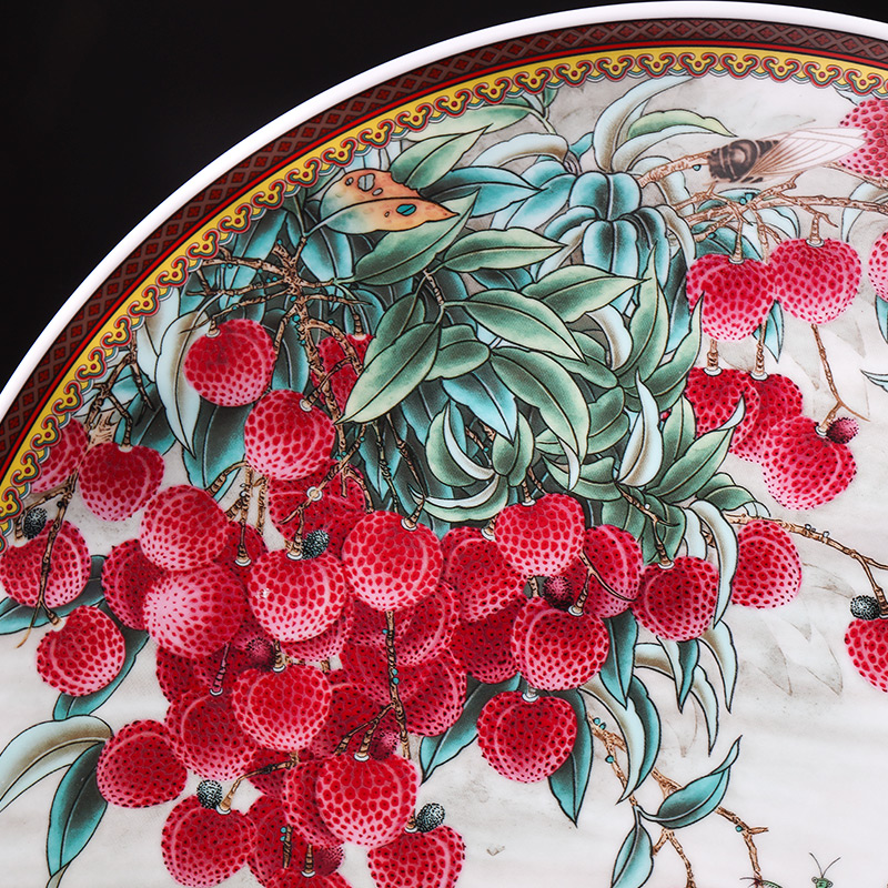 Hang dish Hang dish of jingdezhen ceramics decoration plate Chinese style living room home wine cabinet TV ark adornment furnishing articles