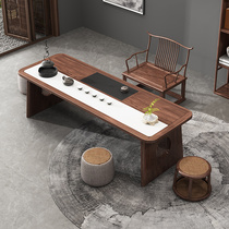 New Chinese Tea Table And Chairs Combine Zen solid wood Gongfu Tea Desk Tea Room Space Tea Museum Modern minimalist furniture Customized