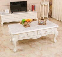 European mini narrow TV cabinet coffee table small apartment idyllic living room modern simple solid wood audio cabinet bedroom overall