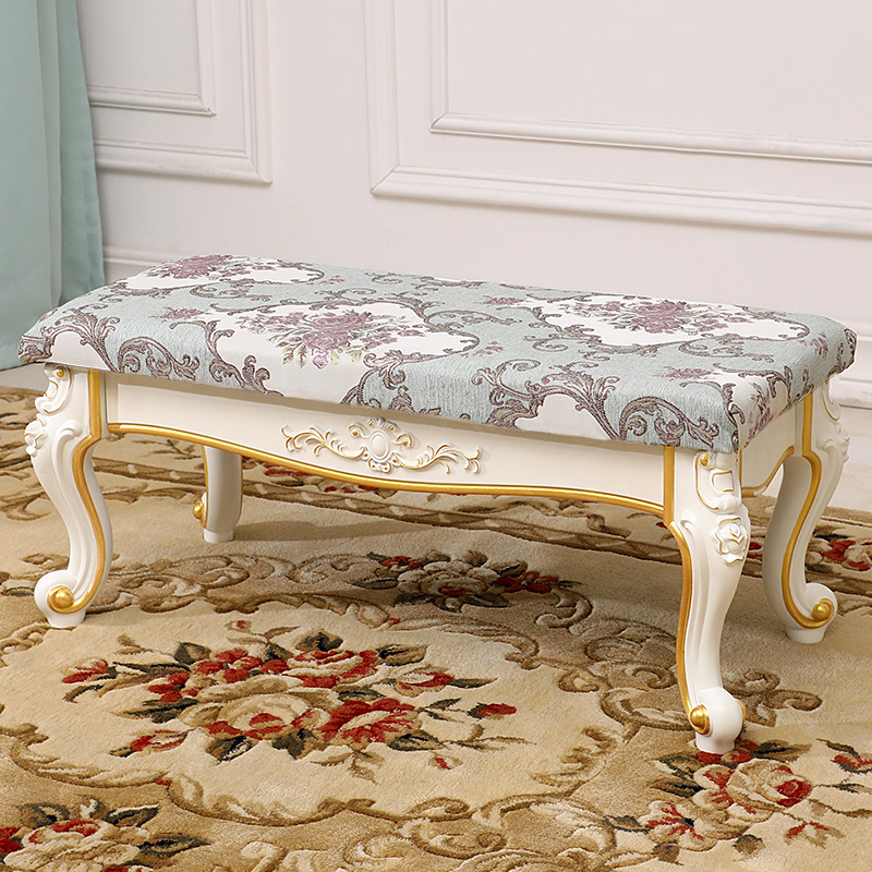 Eurostyle Cloth Art Changing Shoes Stool Soft Bag Mall Sofa Bench Living-room Cloister Doorway Doorway Wear small stool Stool Tailstool-Taobao
