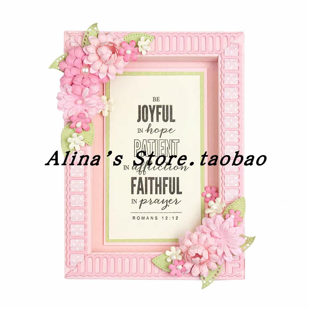 Cutting template DIY template cutting die greeting cards Scappbook Making tools Two holes edge