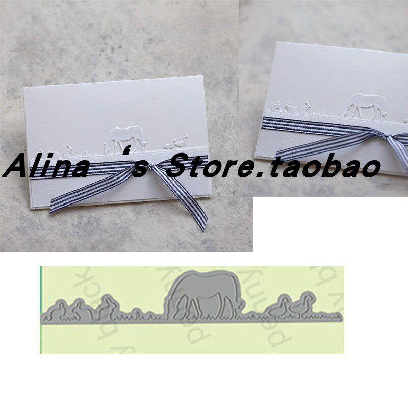 Cutting template DIY die cutting die card album Scrapbook making tool Animal long strips