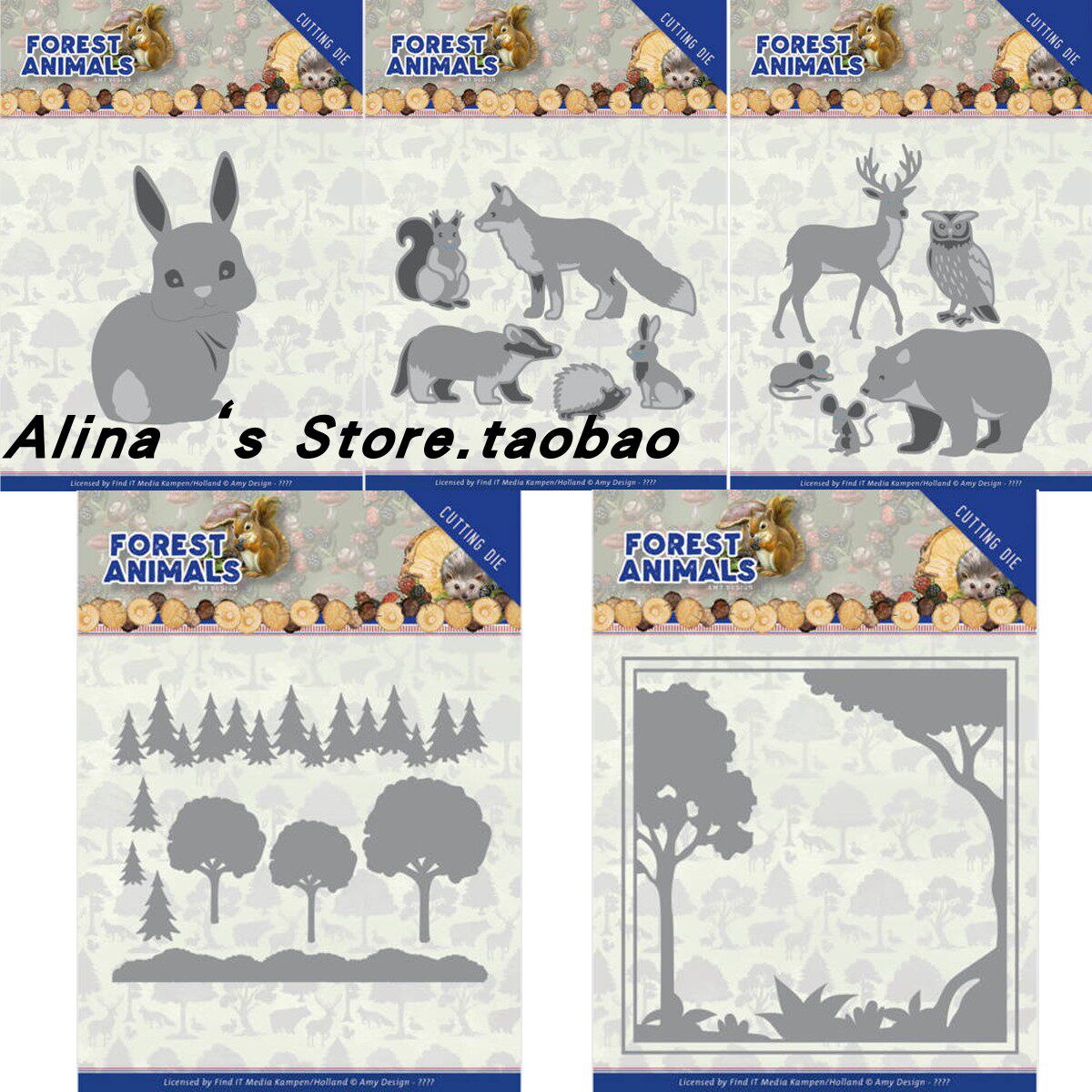 Cutting formwork DIY mold cutting die greeting die greeting cards Scappbook Making tools Forest series