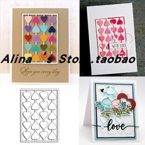 Cutting template DIY die cutting die card album Scrapbook making tool for love long frames