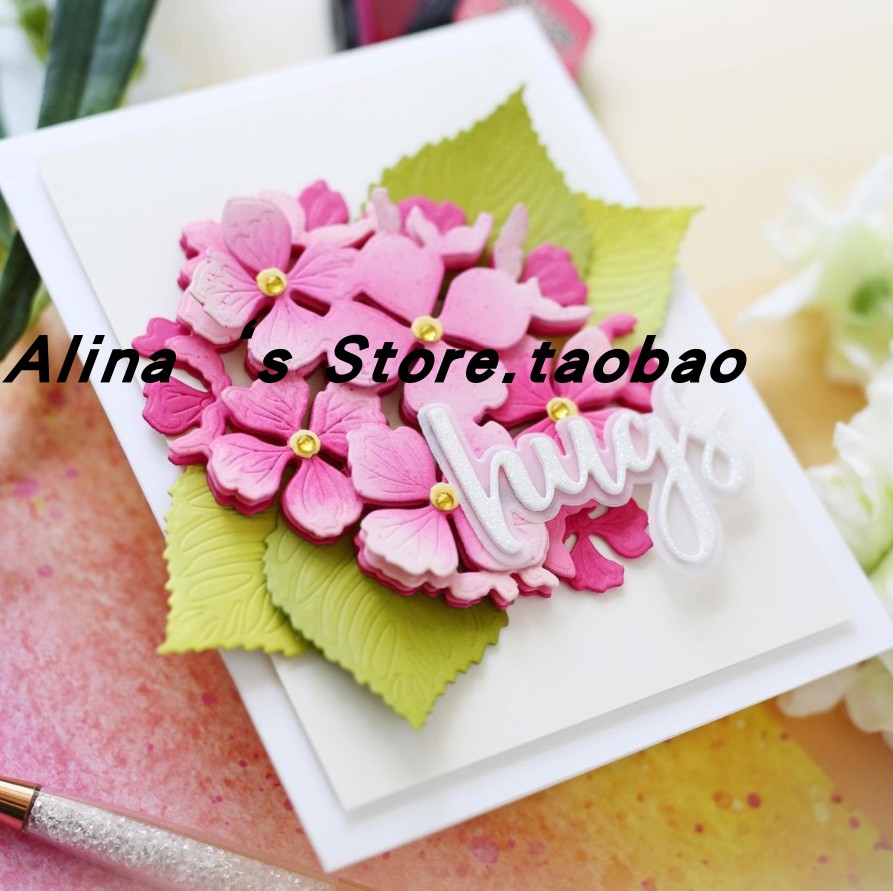 Cutting template DIY die cutting die card album Scrapbook making tool Flower Leaves