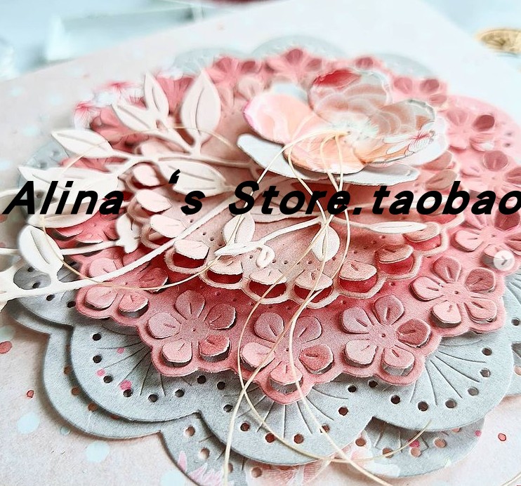 Cutting template DIY die cutting die Scrapbook Tool Flower Disk B-487