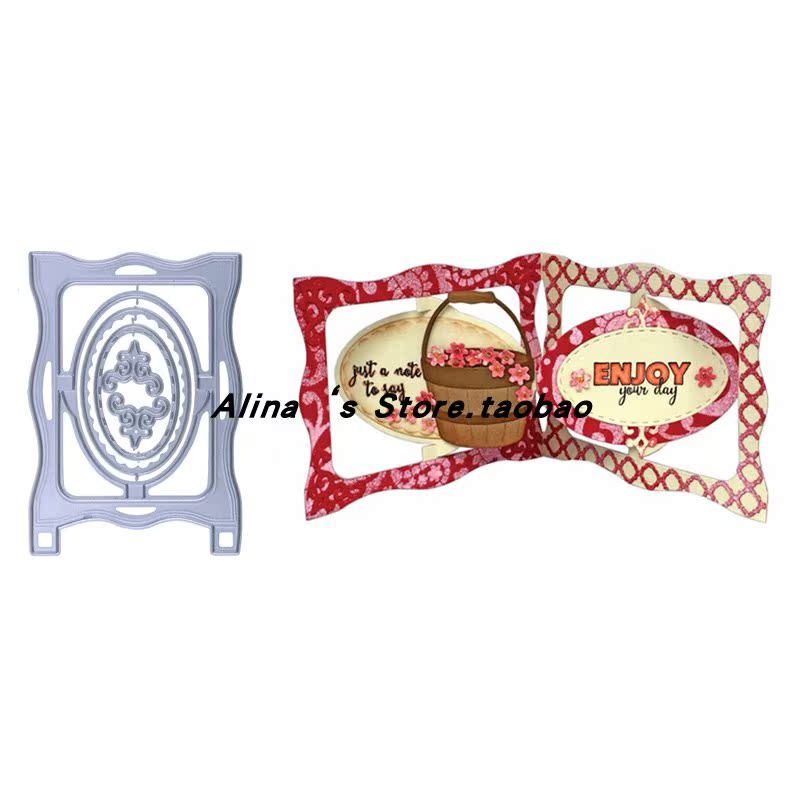 Cut formwork DIY stencil cutting die greeting card album Scrapbook Making tool Flower disc rotating shaft 