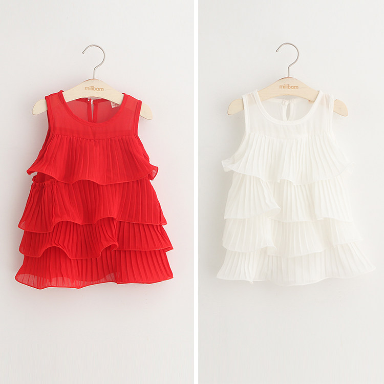 Robe enfant en mousseline de soie - Ref 2043445 Image 7