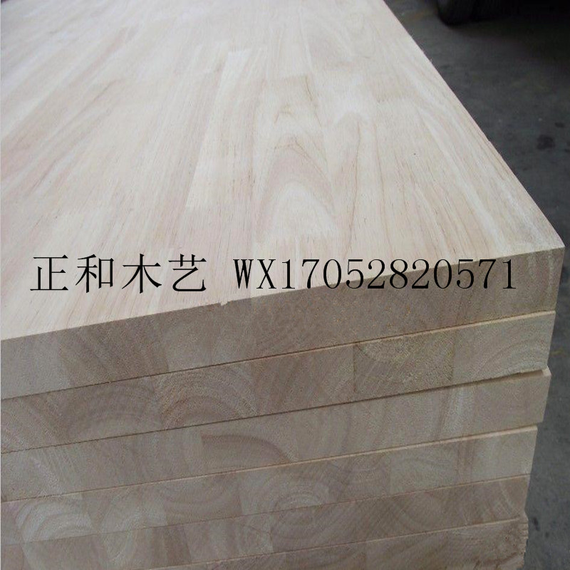 Thailand rubber wood sheet E0 grade log finger joint board solid wood bar custom stair treads wardrobe overall cabinet board