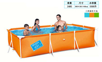 bestway sand pool bracket Childrens family oversized swimming pool Square fishing pool fish pond paddling pool