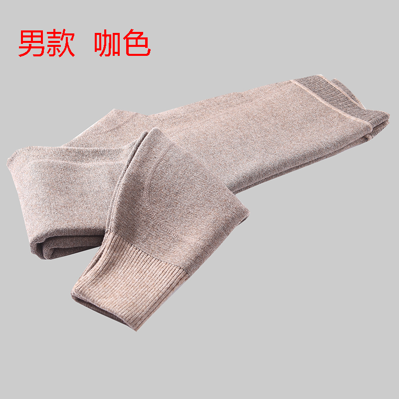Quần cashmere của thành phố Ordos đôi nam cộng với quần nhung dày ấm áp của phụ nữ đầy đủ quần len đáy mùa đông quần giữ nhiệt nam uniqlo