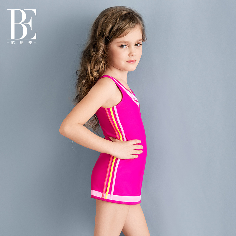 Van Dean Children's swimsuit Girl baby middle and large children's ...