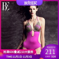 Van der Ann sexy belly swimsuit women gather backless thin ins Wind triangle one-piece fashion swimsuit