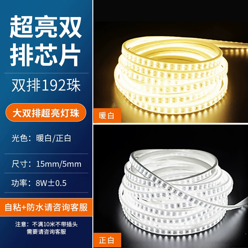 220V Dây Đèn LED Dây Nhà Siêu Sáng COB Phòng Khách Không Khí Ba Màu Gian Hàng Ngoài Trời Chống Thấm Nước Tự dính marquee Đèn led trang trí