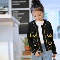 Pettit girl girl basic parent-child 2019 autumn new beautiful greasy sweater coat