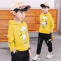 Осенняя летняя одежда, толстовка, детский осенний лонгслив для мальчиков с капюшоном, 2020, в западном стиле