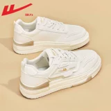 Женская обувь с откидным верхом, белые туфли, женская новая популярная весенне-осенняя обувь 2025 года, женская бархатная обувь на толстой подошве, спортивные кроссовки, женская зима