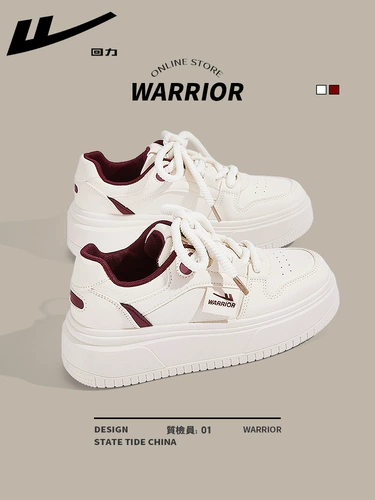 Warrior, Tide, демисезонная небольшая белая обувь, спортивная световая панель