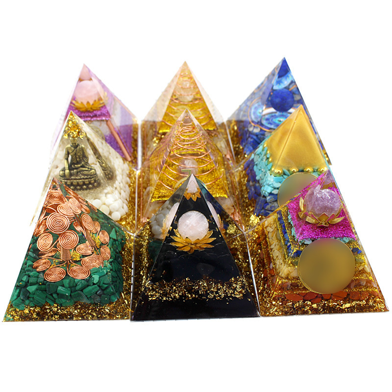 8cm Crystal Gravel Pyramid Ornaments Living Room Desktop Home Crafts Decoration Epoxy Ornaments Gifts 8cm Crystal Gravel Pyramid Ornaments Living Room Desktop Home Crafts Decoration Epoxy Ornaments Gifts