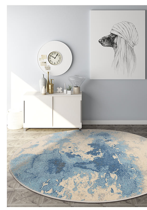 Dream Wen Round Thảm Phòng khách Bắc Âu Phòng ngủ hiện đại Đơn giản Bàn cà phê Mat Đầu giường Trang chủ Bắc Âu - Thảm thảm lông trải sàn phòng ngủ