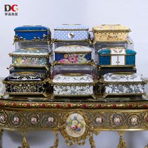 Tigao Mercure European-style tissue box high-end living room luxury ceramics American-style home furnishings retro restaurant tissue box