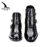 Короткие сапоги для кожаной обуви, высокая повседневная обувь, ботинки, из натуральной кожи