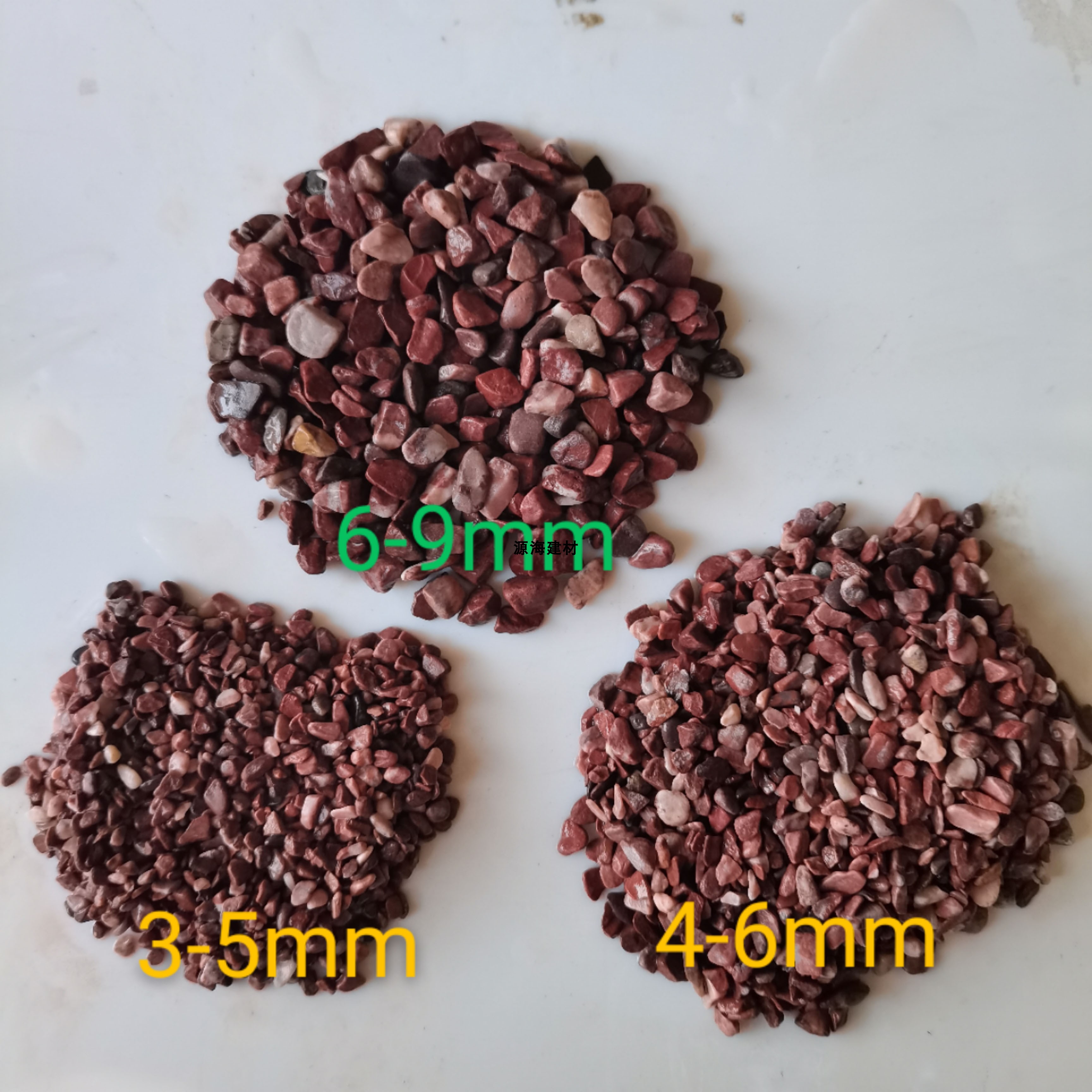 Red stone paving special wash stone exterior wall water brush stone dry landscape landscaping rice grain gravel terrazzo stone