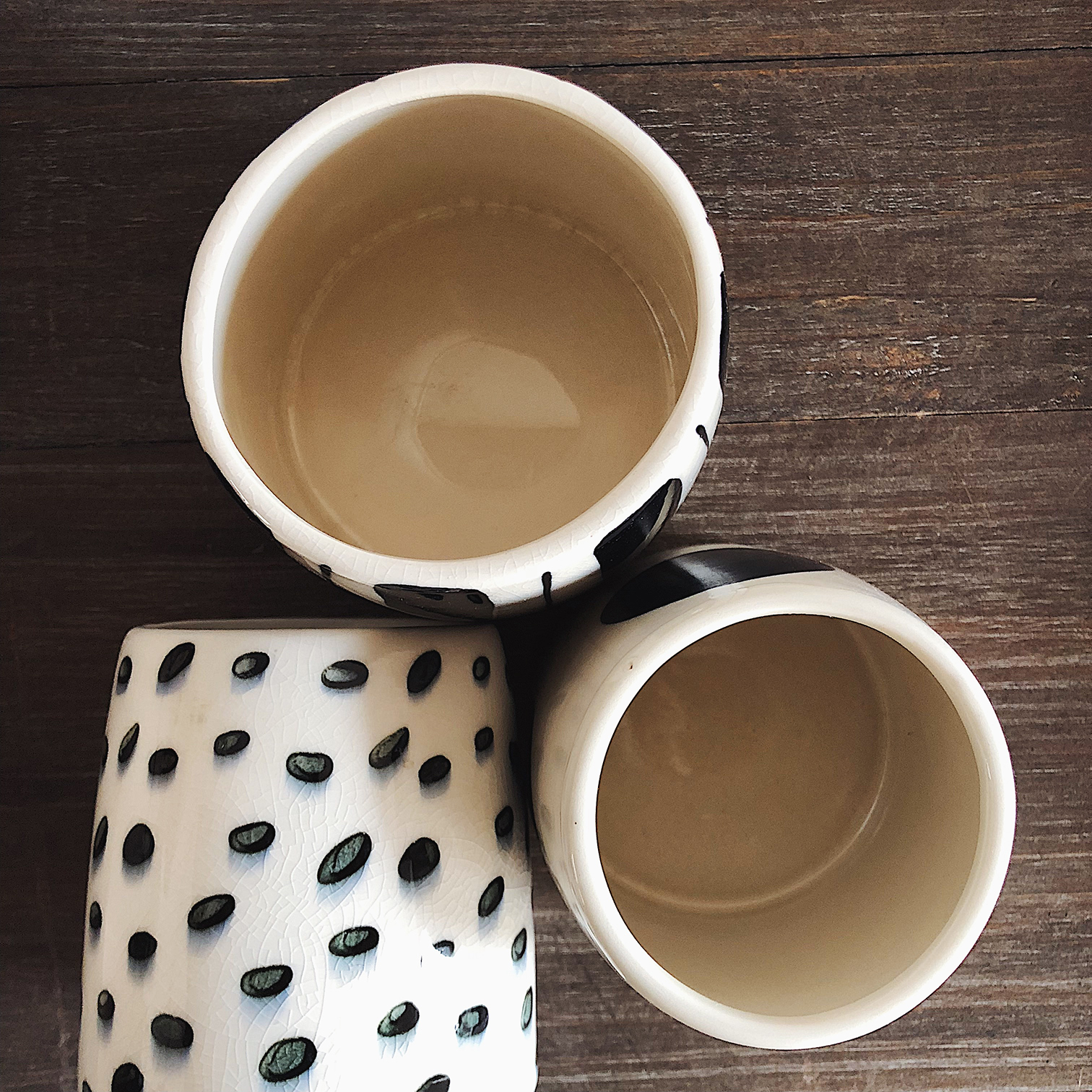 Thu thập thời gian Chunky Hình học Bình Bình Băng Crack Tay Vẽ Bình Bình Hoa Bình Hoa Trang Trí Nhà - Vase / Bồn hoa & Kệ chậu trồng mai