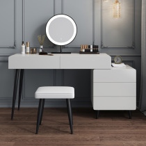 Light luxury paint dressing table bedroom modern simple storage cabinet minimalist full Net red makeup table with smart mirror