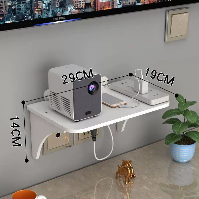 Роутер размещение стеллаж беспроводной Wi-Fi хранение коробка ТВ-приставка настенная безвинтовая полка для хранения
