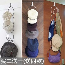 Storage hat bag shelf home adhesive hook bedroom display scarf hanger multi-layer creative wardrobe store