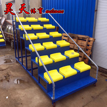 Electrostatically sprayed track and field venue mobile finish timing stand 18-seat finish referee stand referee finish stand