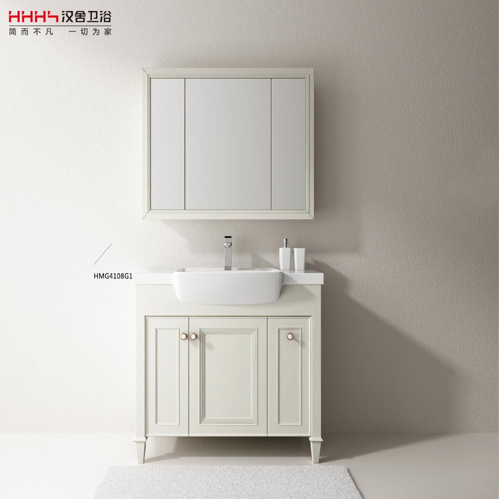 HHHS Hansher Bathroom Bath Room Cabinet Solid Wood Bath Cabinet Oak Baths Bathroom Cabinet cabinet HMG4108