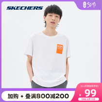 (The same as Liluxiu)Skechers Skechers mens comfortable personality fashion short-sleeved loose T-shirt top