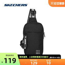 Skechers Skechers Mens single shoulder crossbody bag Casual chest bag Fitness outdoor wild fashion sports bag