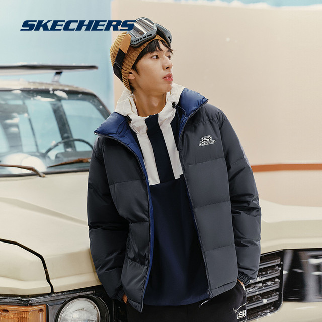 ເສື້ອກັນໜາວ Skechers Skechers ລຸ້ນໃໝ່ສຳລັບຜູ້ຊາຍ ແລະຜູ້ຍິງ, ເສື້ອຢືດແບບມີສີ, ເສື້ອກັນໜາວ, ເສື້ອກັນໜາວ, ເສື້ອຢືດສັ້ນອະເນກປະສົງ