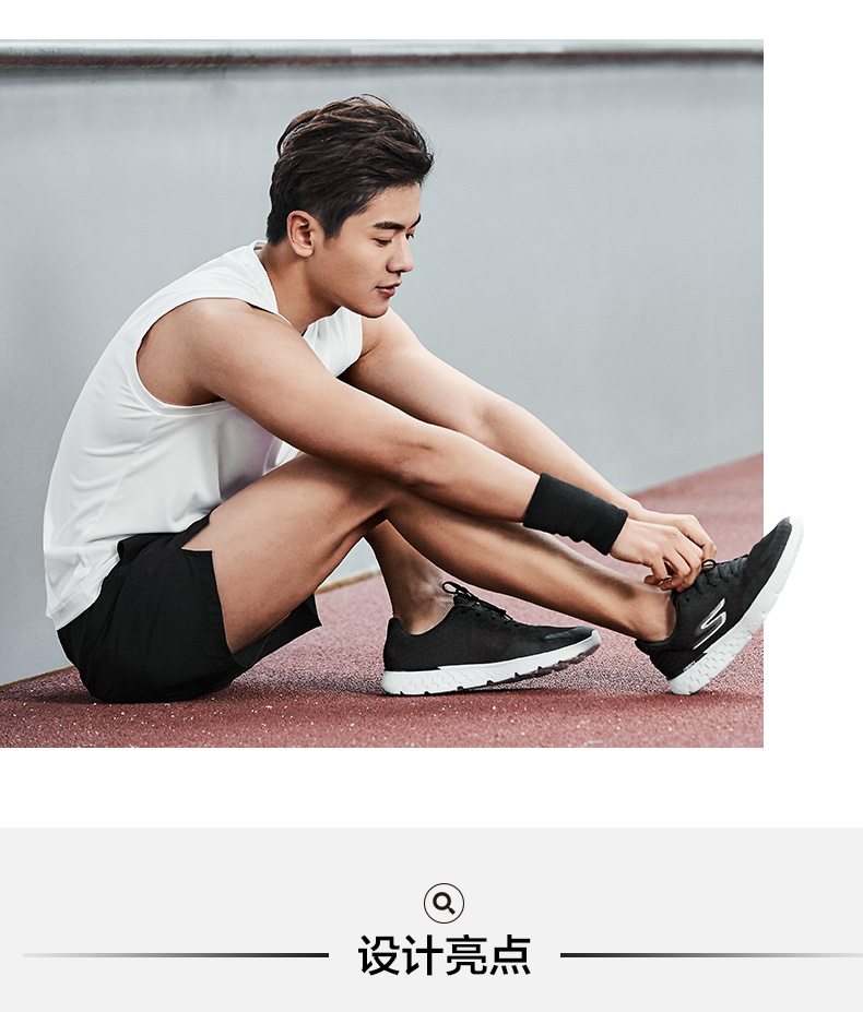 Giày nam Skechers SKECHER Giày chạy nhẹ mới Giày thoải mái giảm xóc giày anta