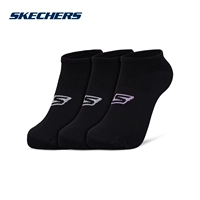 Skechers Skeage Vớ nữ Mới thoải mái Thuyền thoải mái Vớ thể thao Ba cặp SDSWF18Z913 tất đen