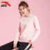 Áo len cổ lọ Anta 2019 mới xuân và cổ tròn đơn giản áo dệt kim hoang dã áo thun nữ 16917710 - Thể thao lông cừu / jumper sweater cổ lọ Thể thao lông cừu / jumper