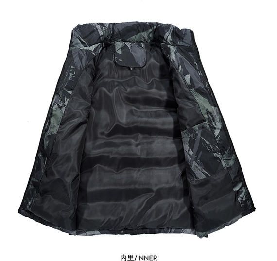 Mùa thu và mùa đông cotton vest nam phiên bản Hàn Quốc của triều Slim Slim vest thể thao dày ấm vest dày áo khoác ngụy trang cỡ lớn áo thun reebok