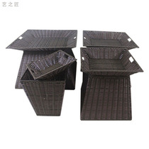 Supermarket Pile Head Basket Fruit Display Basket Display Basket Antique vines Woven Basket Square Yard pallets Plastic