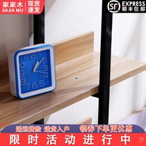 Wrought iron bookshelf shelf living room wall shelf steel wood storage rack simple multi-layer shelf landing