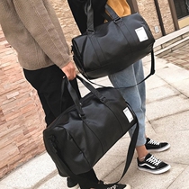 Mens and Womens Fitness Bag Large Capacity Hand bag Short Travel Travel Bag Crossbody Bag Dry and Wet Separation Sports Training Bag